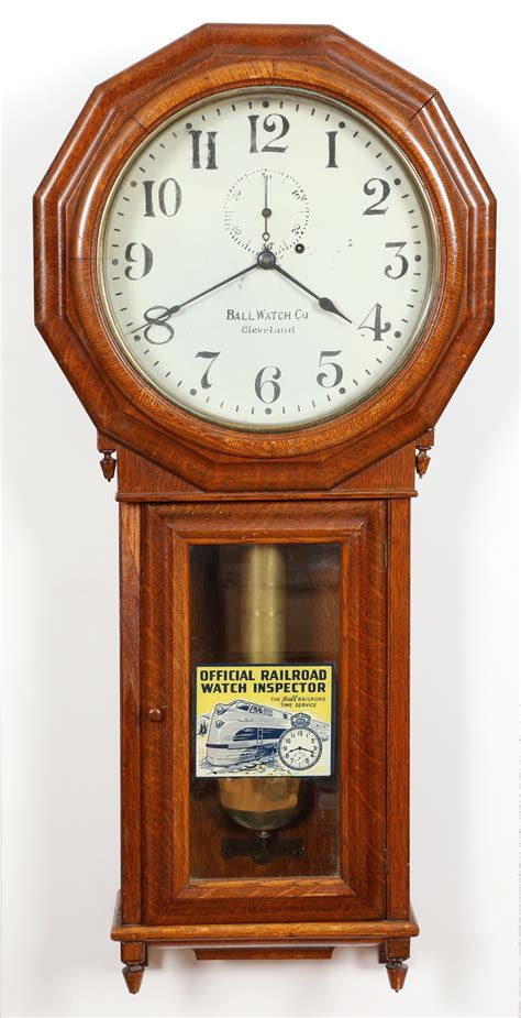 Seth Thomas No. 3 Railroad Regulator Weight Driven Clock for Ball Watch ...