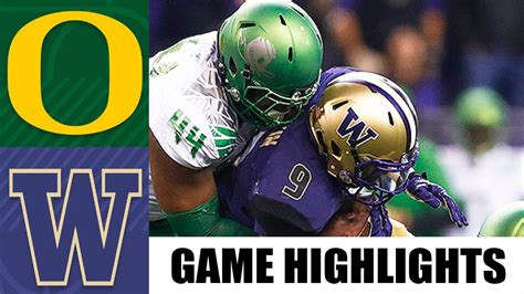 Oregon 8 vs Washington 7 GAME HIGHLIGHTS | NCAAF 2023 | College Football Week 7 - Win Big Sports