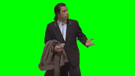 Confused Guy (Travolta) Meme (HD GREEN SCREEN) - YouTube