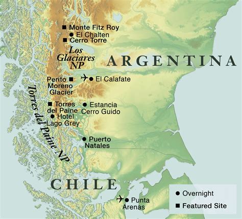 Patagonia On South America Map - Map