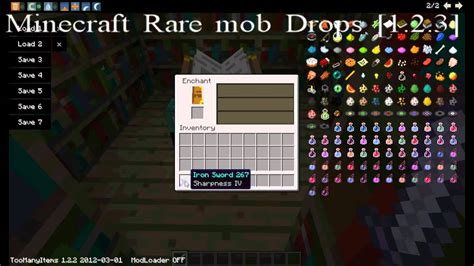 Minecraft: rare mob drops [1.2.3] - YouTube