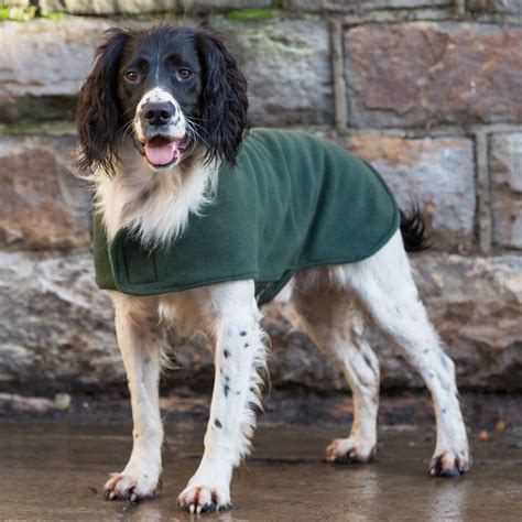 Dog & Field Dual Layer Olive Toweling Coat