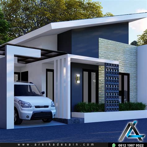 Desain Rumah Atap Sandar - Homecare24