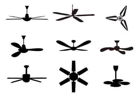 Free Ceiling Fan Icons Vector 158490 Vector Art at Vecteezy