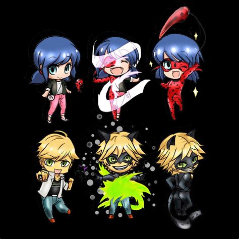 Chibi Miraculous Ladybug and Cat Noir. Omg Chat | Miraculous ladybug ...