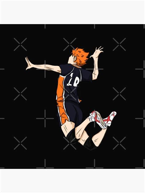 "Hinata Shoyo Jumping" Poster by Sophprano | Redbubble