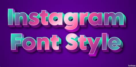 Instagram Font Style Text Effect and Logo Design Font