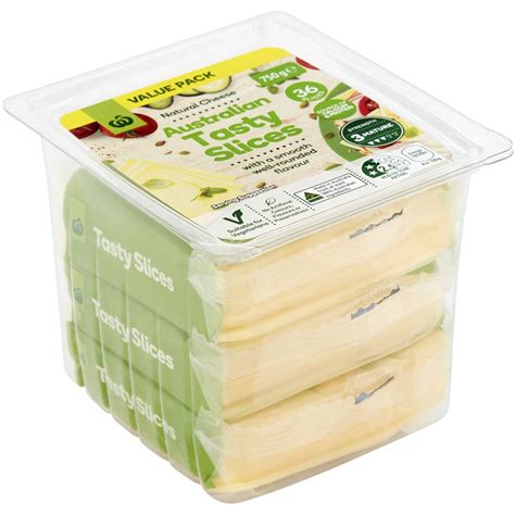 Woolworths Tasty Cheese Slices 750g | Woolworths