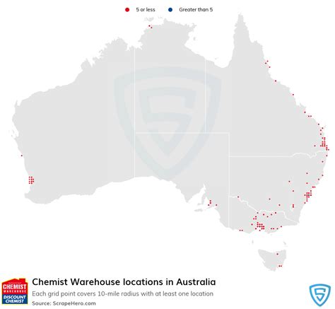 Number of Chemist Warehouse locations in Australia in 2024 | ScrapeHero