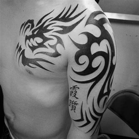 Tribal Chinese Male Dragon Tattoos Tribal Dragon Tattoos, Dragon Tattoos For Men, Tribal Tattoos ...