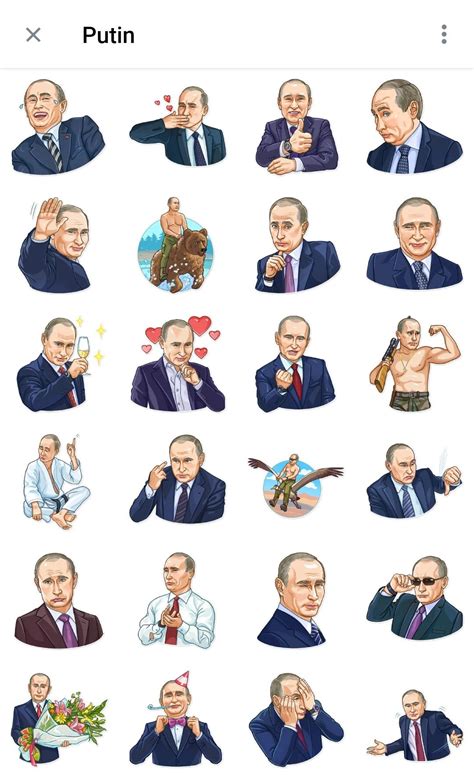 Putin Telegram sticker packs | Милые каракули, Забавные иллюстрации ...