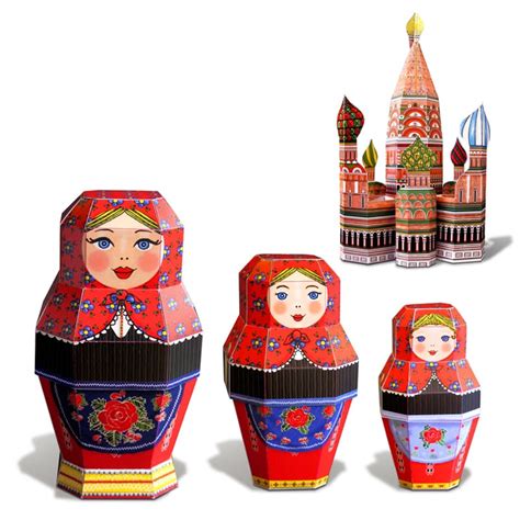 Matryoshka Dolls - papercatdesign