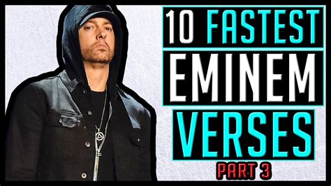 10 FASTEST Eminem Verses Pt. 3 - YouTube