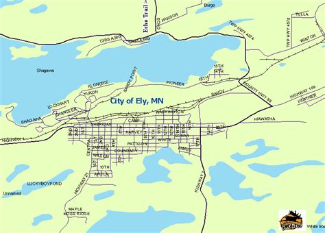 www.BWCA.com, Ely Minnesota Map, Boundary Waters