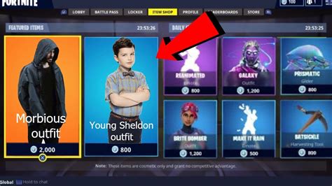 Morbius and Young Sheldon in FORTNITE!?!?!?! - YouTube