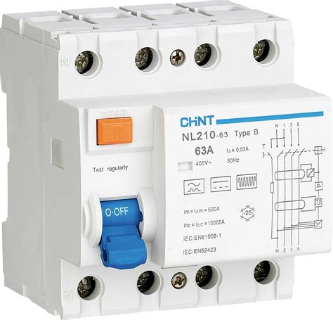 Chint 782009 RCCB RCD (all types of current) B/10kA 3-pin 40 A 0.3 A | Conrad.com