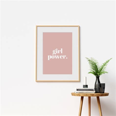 Girl Power Print Girl Power Poster Girl Power Wall Art Grl - Etsy