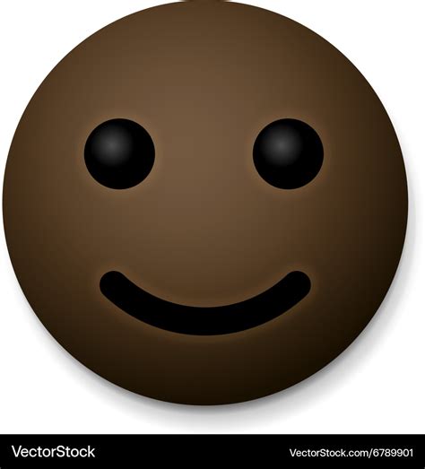 Happy emoticon emoji african american Royalty Free Vector