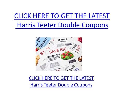 Harris Teeter Double Coupons - Printable Harris Teeter Double Coupons