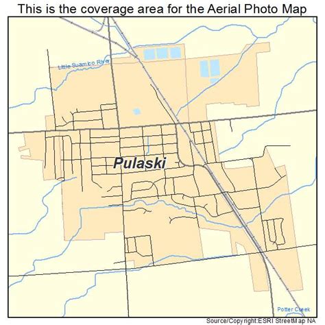 Aerial Photography Map of Pulaski, WI Wisconsin