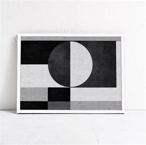 Black and White Geometric Wall Art Downloadable Print: | Etsy ...