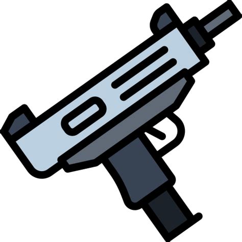 Machine gun Generic Outline Color icon