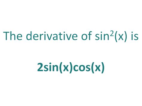 The Derivative of sin^2x? - DerivativeIt