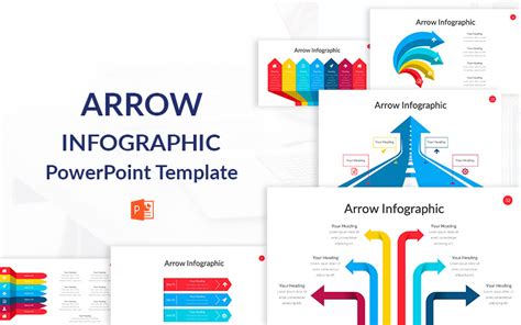 Arrow Infographic PowerPoint template - TemplateMonster