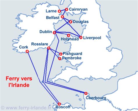 Ferry Irlande PROMOTIONS réservation tarifs horaires billet bateau ...