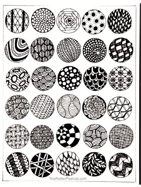 Zentangle patterns. | Zentangle patterns, Doodle art for beginners ...