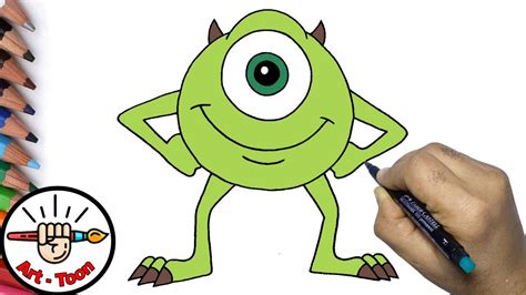 How To Draw Mike Wazowski From Monsters Inc Super Easy Disney Drawing 7728 | The Best Porn Website