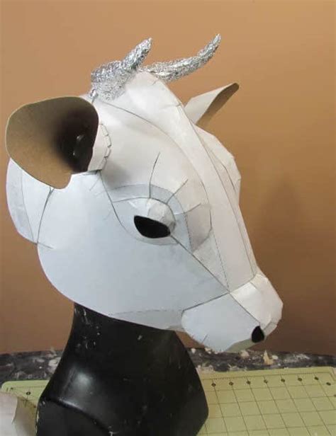 Pattern For A Paper Mache Cow Mask Or Wall Sculpture • Ultimate Paper Mache