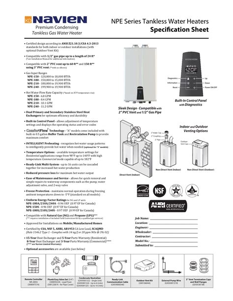 Navien Tankless Water Heater Error Codes