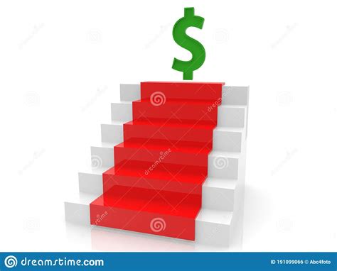 Stairs And Dollar Signs Royalty-Free Illustration | CartoonDealer.com #9393999