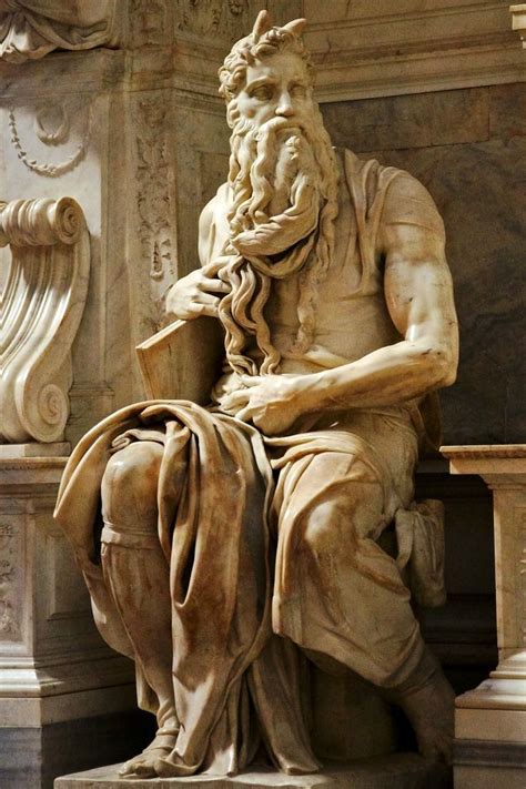 Michelangelo's Moses. Michelangelo Sculpture, Michaelangelo, Italian ...