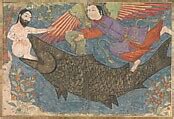 "Jonah and the Whale", Folio from a Jami al-Tavarikh (Compendium of ...