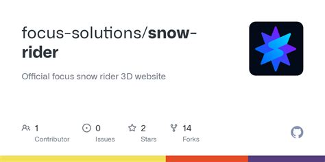 GitHub - focus-solutions/snow-rider: Official focus snow rider 3D website