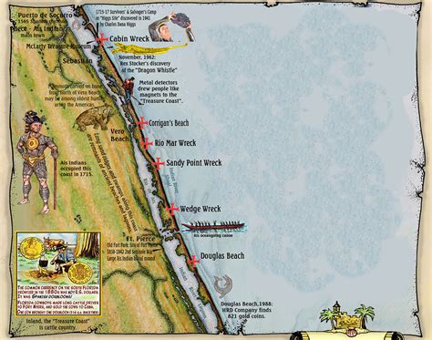 Map Of Florida Treasure Coast - Map