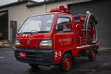 Look At The Tiny Honda Acty Fire Truck Which Has Been Just Imported To The USA | Small Cars Club