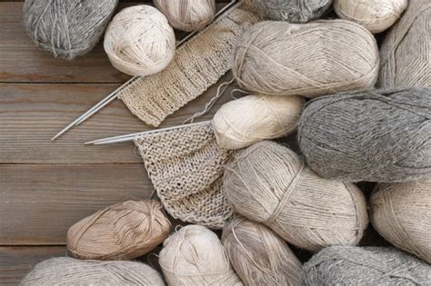 Various Neutral Colored Yarn Stock Photo - Image of cotton, hobby: 94127726