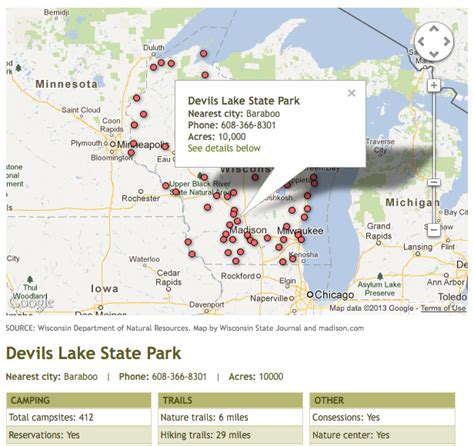 Interactive guide to Wisconsin parks and forests | Madison.com Outdoors ...