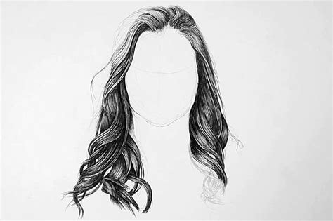 How To Draw Female Hair