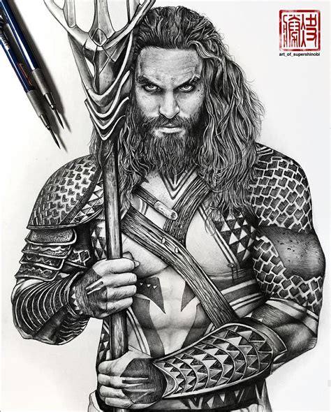 Aquaman Realistic Sketch, Realistic Pencil Drawings, Pencil Art Drawings, Drawing Sketches, Arte ...