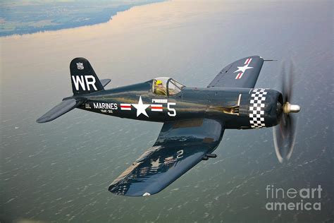 A Vought F4u-5 Corsair In Flight Photograph by Scott Germain