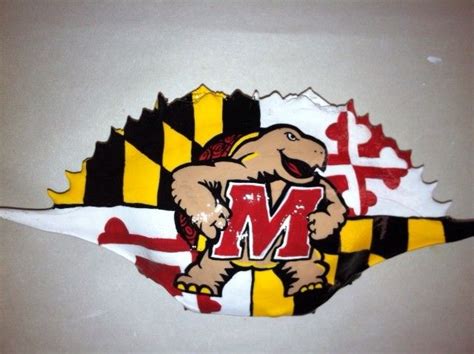 Maryland Terps Crab shell ornament from Designs by noodle. http://designsbynoodle.com/ornaments ...