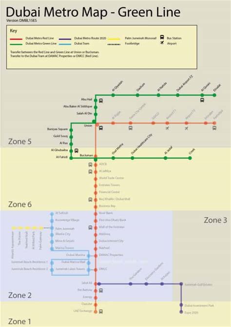 Dubai Metro Green Line - Map, Stations and Route