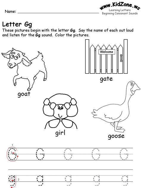 learning letters worksheet | Letter g worksheets, Preschool worksheets, Learning letters