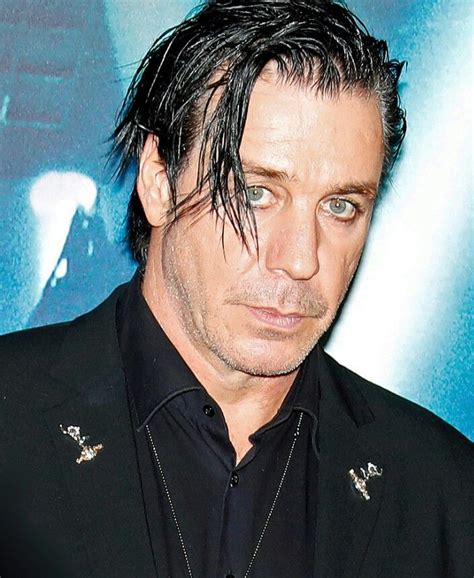 Till at Rammstein Paris premiere | Till lindemann, Rammstein, Short hair styles