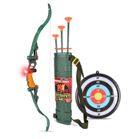 Bow and Arrow Set – Archery Toy Set for Kids | Hunting Role Play Toy | Includes 3 Suction Cup ...