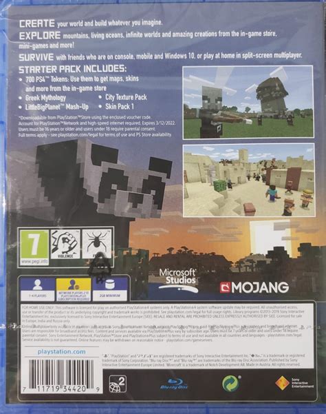 Minecraft Bedrock/Starter Edition PS4 (Pre-Owned) – Zozila